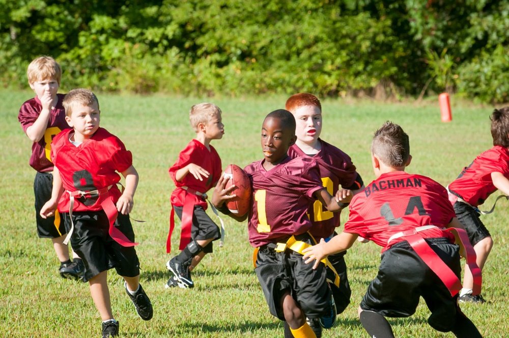 flag football players