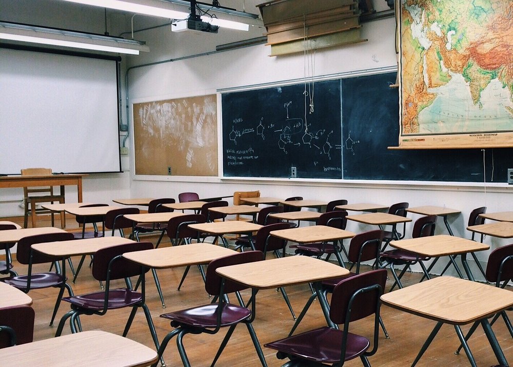 last day of school empty classroom