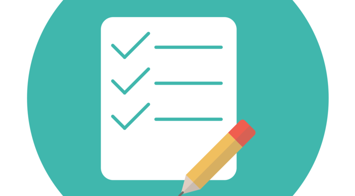 checklist with pencil
